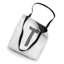 Creative Bold Dark Grey Letter T - Alphabet - Marker Design Tote Bag