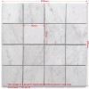 Stone Center Online C277XH Carrara White Bardiglio Gray Marble 3x3