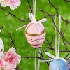 com-four® 18 x Easter Eggs for Hanging, Colourful Easter Eggs