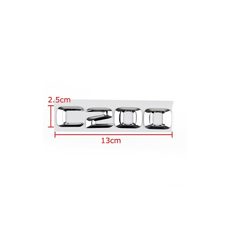 Areyourshop Trunk Rear Emblem Badge Letters C 200 for C200