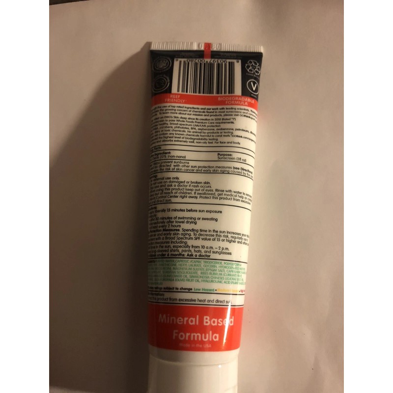 Thinksport Suncreen SPF 50 3 fl oz Zinc Oxide Broad