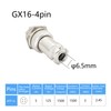 GELRHONR Aviation Plug 4 Pin 16 mm Thread GX16 Aviation