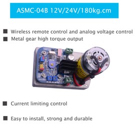 ASMC-04B Robot Servo High Power Torque 12V/24V 180kg.cm with Arm Plate for for Large Robotic Manipulator