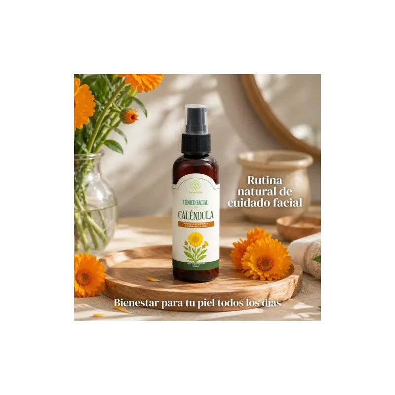 Tónico Facial Caléndula Regenerador Calmante Piel 120ml Todo Tipo De