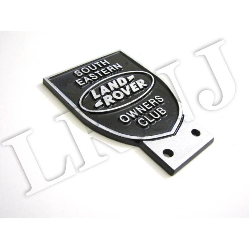 Falon ALLUMINIUM SOLID DIE-CAST BADGE "LAND ROVER OWNERS CLUB SOUTH