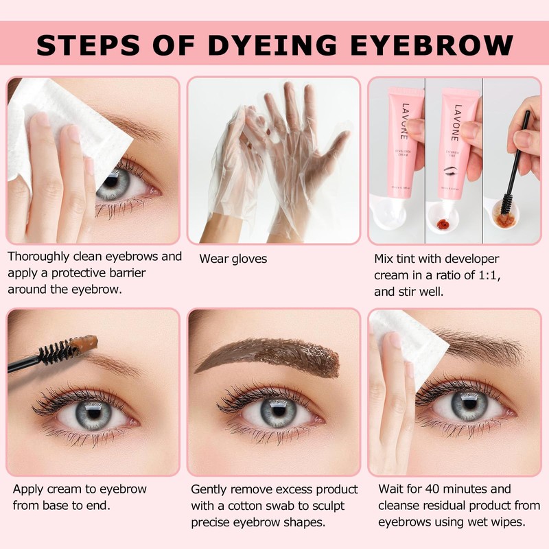 Eyebrow Color Kit with Brow Color & Eyebrow Pencil, 2-in-1