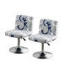 Grey Bar Chair Covers 2 Pieces Set High Stretch Washable