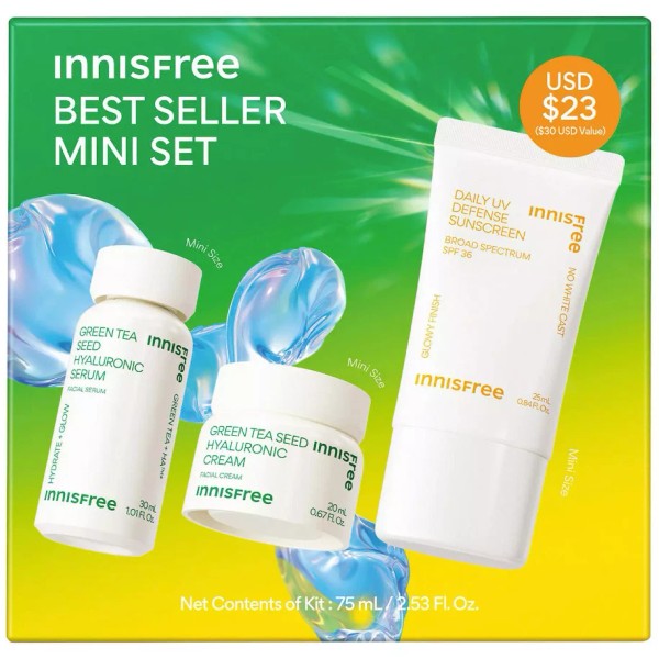 innisfree Hydrate + Protect Bestseller Minis Set - NEW SEALED