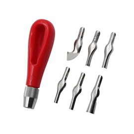 SEIWEI 12 Pack Craft Linoleum Cutter Kit Carving Tools Assortment Linocut Tools Block Cutters for Block Printing, DIY Stamp Carving Craft