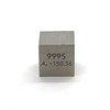 Elemental Specimen Samarium Sm (0.4 inch (10 mm) Cube, Engraved