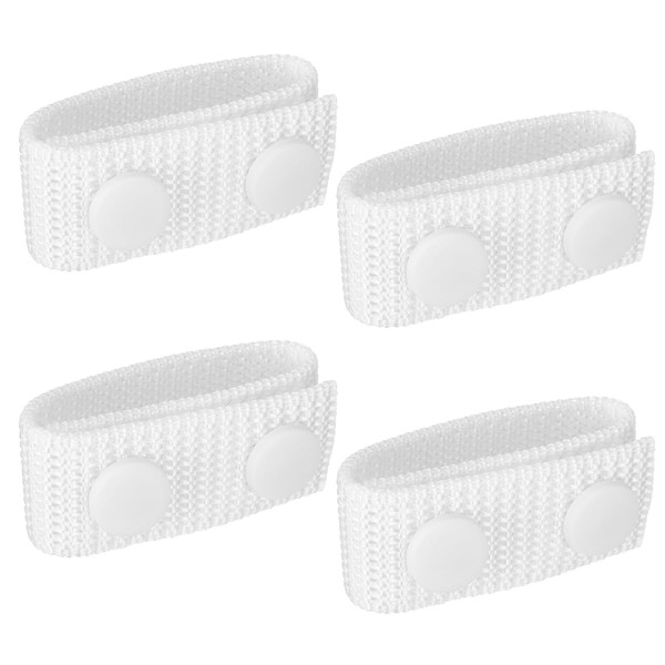 PATIKIL Nylon Belt Keepers, 4 Pcs Double Snaps Belt Keepers