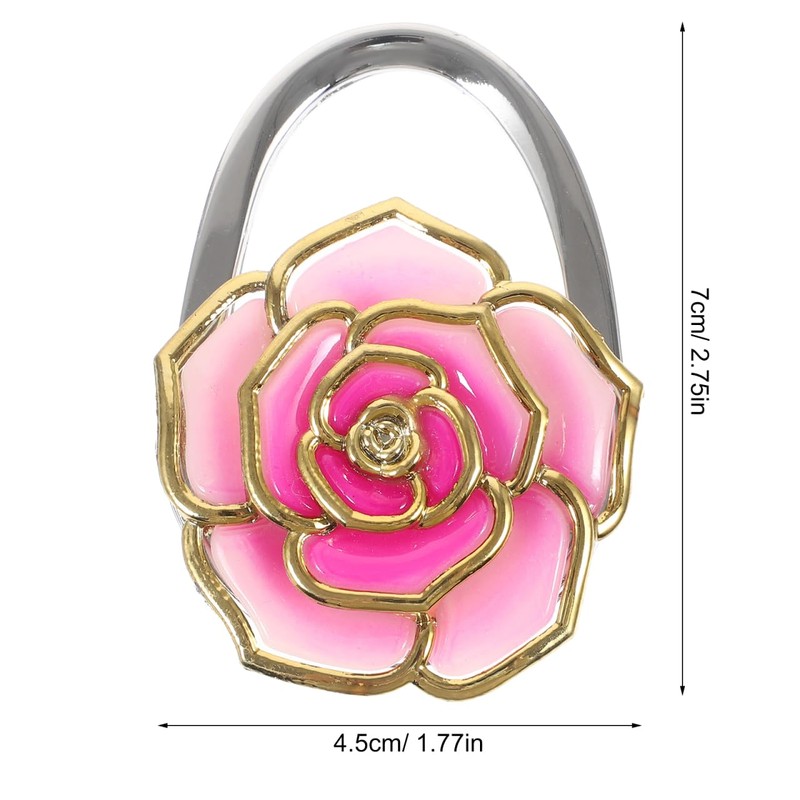 ORFOFE 2pcs Handbag Coat Hanger White Bracket Roses