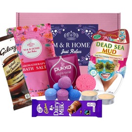 Pamper Gifts for Women | Relaxation Bath Gifts | Pamper hamper for women | Spa gift for teenagers | Made in the UK | Hug in a Box | Care Package | Happy Birthday gift for her | Pick Me Up Gift