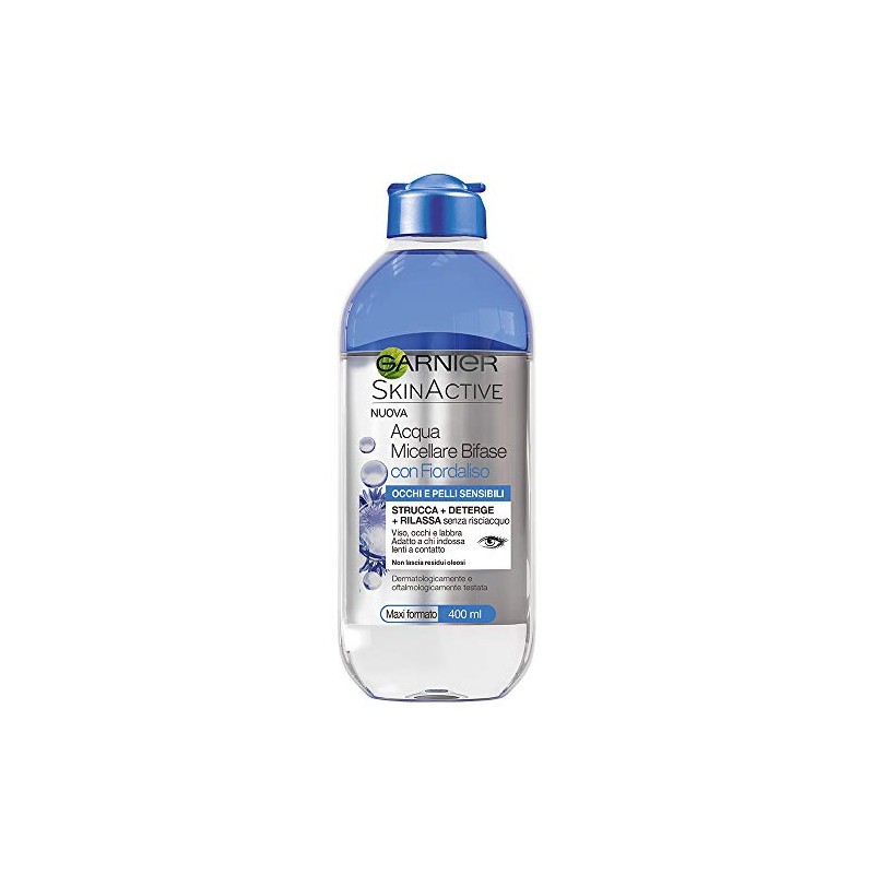 Garnier Acqua Micellare Bifase con Fiordaliso per Pelli Sensibili