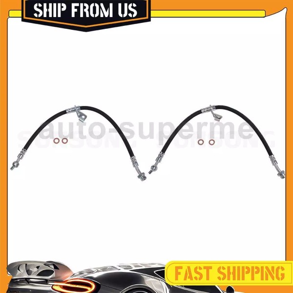 Sunsong 2x Sunsong Brake Hose Line Front For Kia Soul