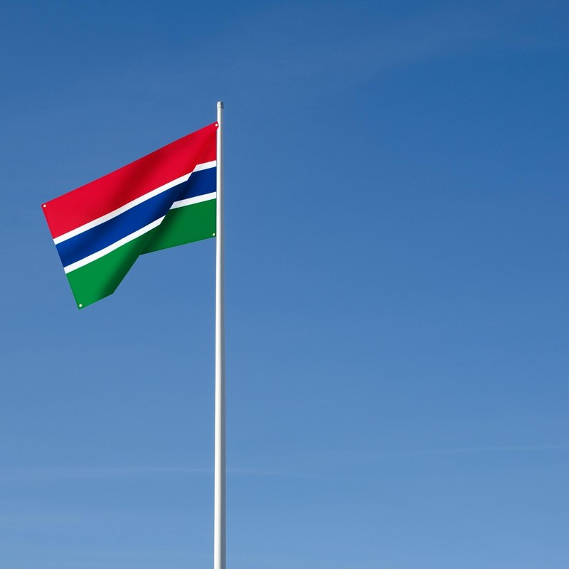 Runesol The Gambia Flag, 91x152cm, 3ft x 5ft, 4 Grommets,
