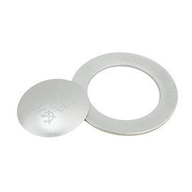 ALETAI Push Start Stop Button Cover Trim for 2015-2021 Dodge Challenger Dodge RAM 1500 Dodge Charger, Aluminum Alloy, Silver