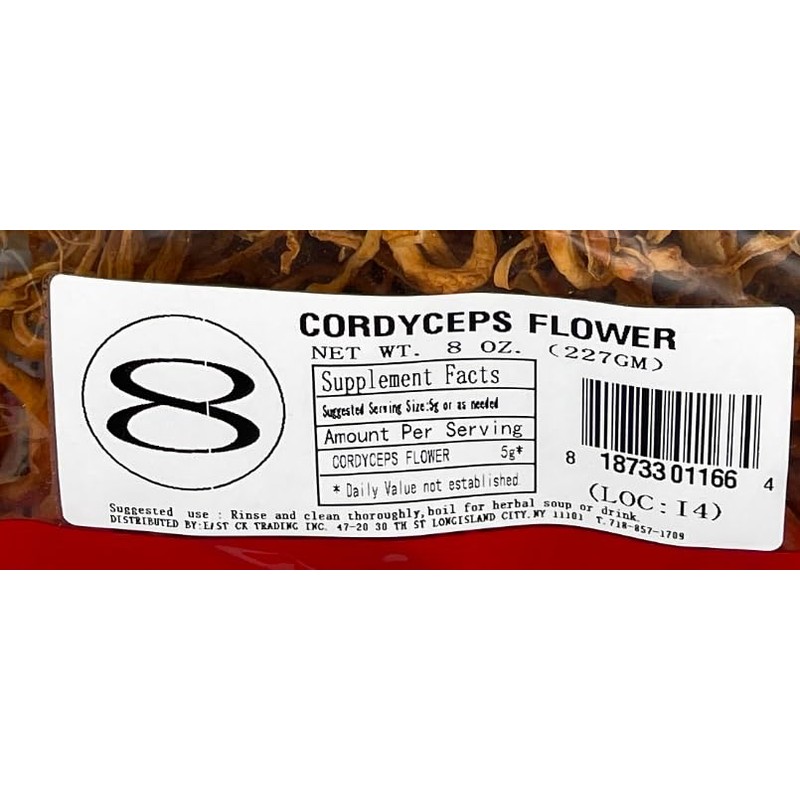 President Brand 金虫草蟲草花 8oz Jing Chong Cao Cordyceps Flower