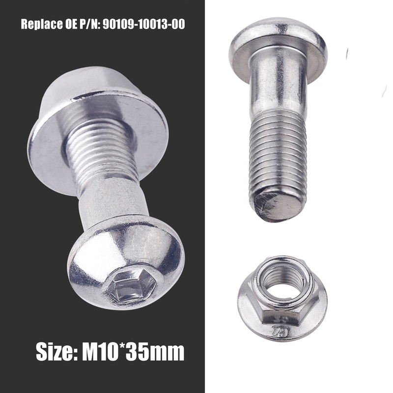 8 pcs Rear Sprocket Bolts Nuts M10*35 for Yamaha Raptor