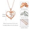 CUOKA MIRACLE Faith Necklace for Women Heart Necklace 925 Sterling