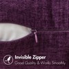 MIULEE Pack of 2 Plum Purple Throw Pillow Covers 20x20