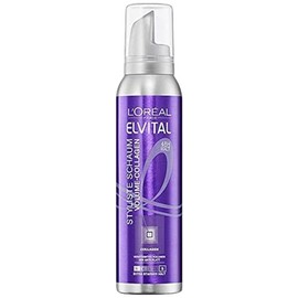 L'Oréal Paris Elvital Styliste Foam Strengthener, XXL Volume and Anti-Flat Effect, Ultra Strong Hold, Paraben-Free, Foaming Volume Collagen, 150 ml