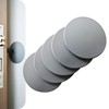 3.15" Round Door Stopper Wall Protector (5 PCS Black) Wall