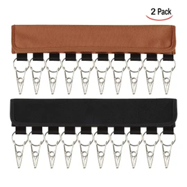 iwobi 2 Piece Hat Organiser Clothes Hanger Hat Racks with Clips Portable Clothes Hanger Hanging Storage for Wardrobe
