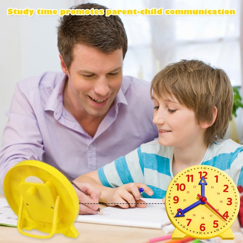 PMTFUMY 1 PC 24 - Hour Teaching Clock for Children