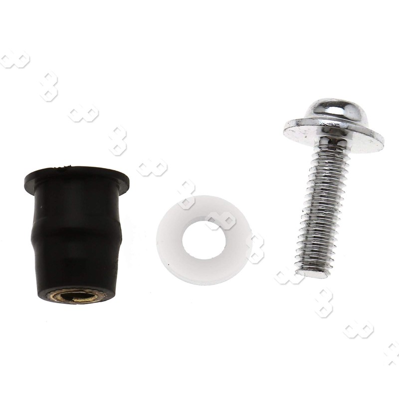 Micro Traders 16mm M5 Aluminium Motorcycle Windshield Fastener Bush Fairing