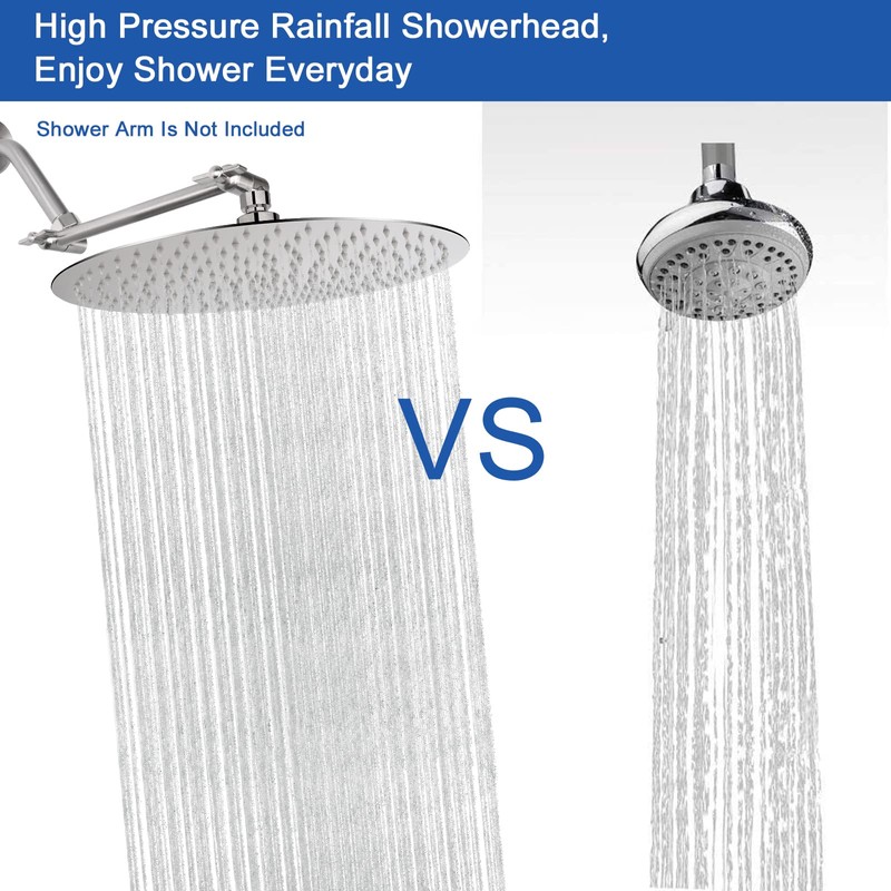 NearMoon Rain Shower Head, Ultra-Thin Design-Pressure Boosting, Awesome Some Experience,