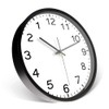 Timethink Modern Design Run Backwards Quiet Sweep Clock with Metal