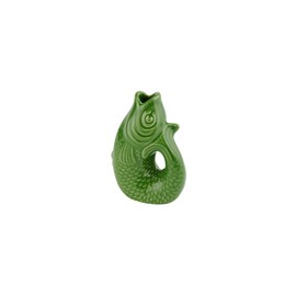 Gift Company Monsieur Carafon XS 1087402008 Decorative Vase Fish Shape Stoneware Green Bay 13 cm