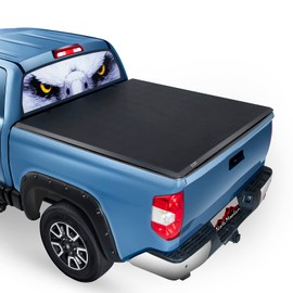 North Mountain Soft Roll Up Truck Tonneau Cover for 2022-2024 Ford Maverick 4' 6" Truck Bed (54.4"), fits Ford Maverick Fleetside/Styleside Bed, fits with or w/o Truck Utility Track Sys.
