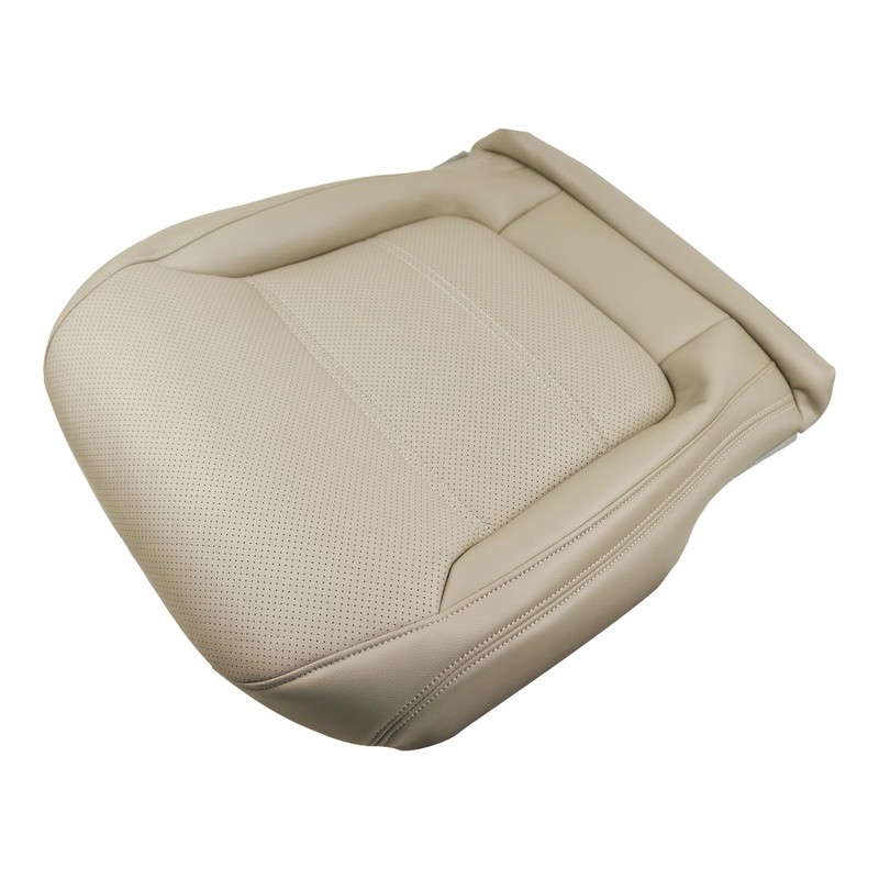 moseiny Tan Driver Side Bottom Leather Seat Cover for Jetta
