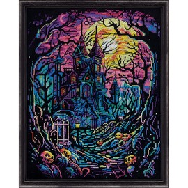 Design Works Crafts Haunted House Counted Cross Stitch Kit