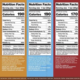 Quessts Protein Snack Bars – High Protein, Low Sugar, Brain Boosting Functional Fuel (14 Count) – Chocolate Lovers Variety with Cookies & Cream, Brownie, & Dough Flavor