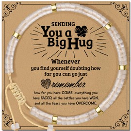 ZOKCC Inspirational Gifts Bracelets for Women Healing Natural Stone Bracelets - Get Well Soon Gifts for Women Friends Sister Bestie - Life is Tough But So are You Bracelet