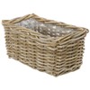 Dehner Rattan Planter, Approx. 30 x 15 x 15 cm,