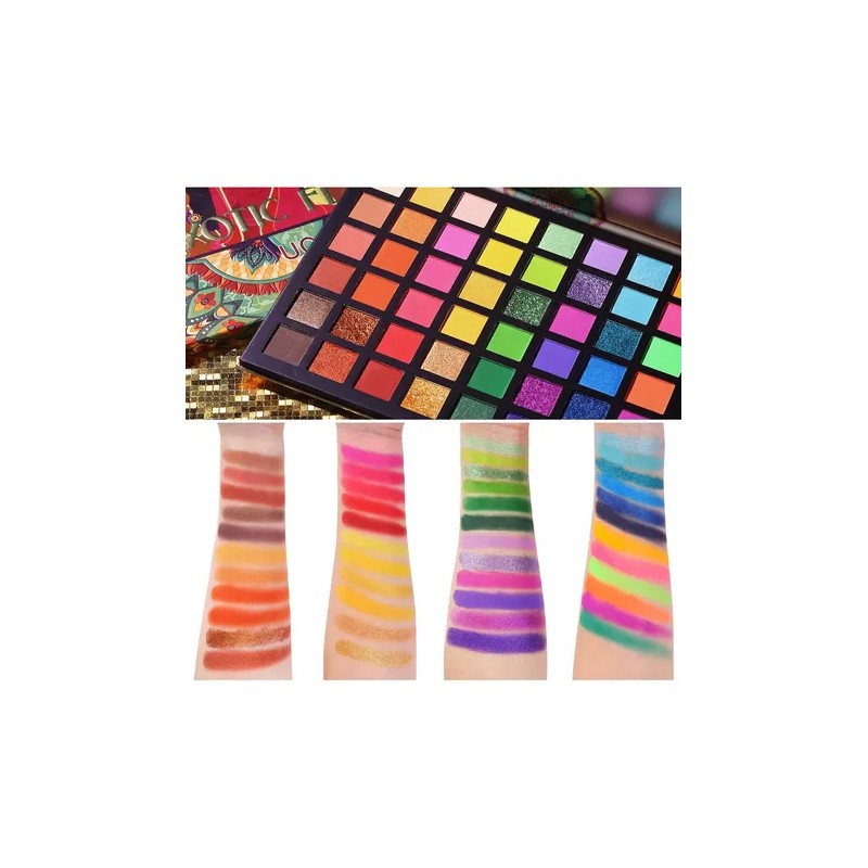 Paleta de Sombras Ucanbe Exotic Flavor con 48 Tonos de