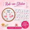 Rub On Flamingo (344), A4, Summer, Colourful/Coloured, Rub Ons Coaster