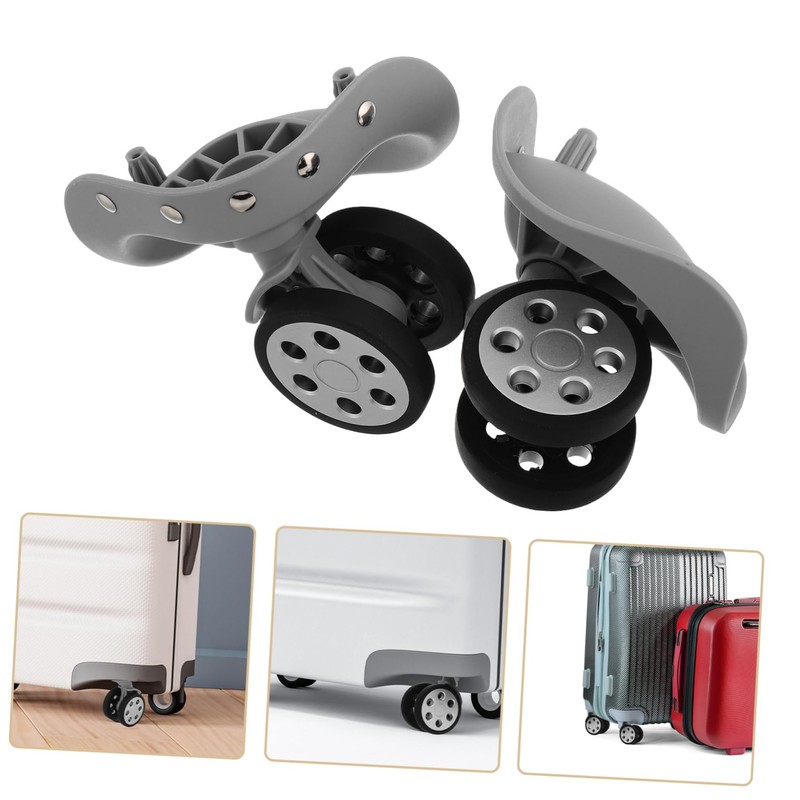 WHAMVOX 2 Pairs Silent Swivel Luggage Wheels, Universal Fit, 360-Degree