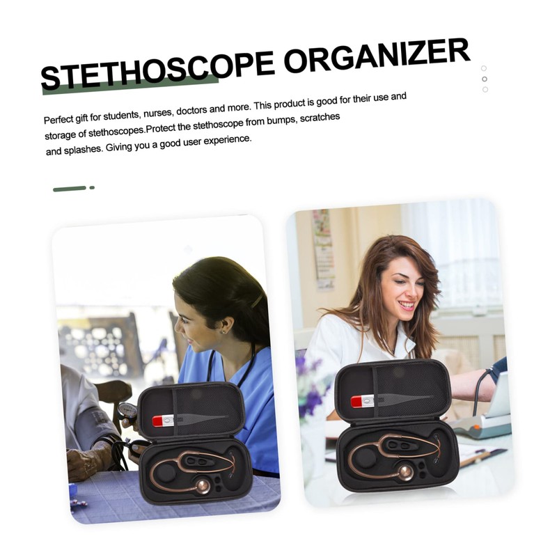 KONTONTY 1Pc Stethoscope Carrying Case Protector with Inner Mesh Pocket