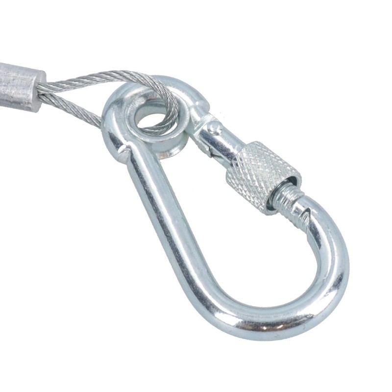 AB Tools Breakaway Towing Cable for Braked Trailers With Carabiner