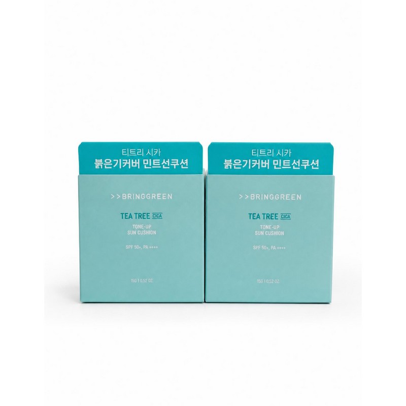브링그린 티트리 시카 톤업 선 쿠션 SPF50+ PA++++ Bring Green