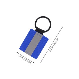 BESPORTBLE Reflective Keychain Tag Set 2-Sided Reflective Backpack Pendants Nylon Fluorescent Zipper Tags for