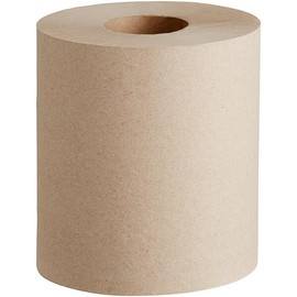Natural Brown Paper Towel Roll, 7.5W x 665L Feet, 1-Ply, Brown, 6/Case