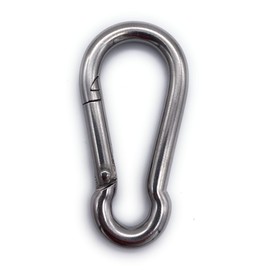 Pack of 5 Fire brigade snap hooks, painted black, load capacity: 50 kg | DIN 5299 Shape: C |