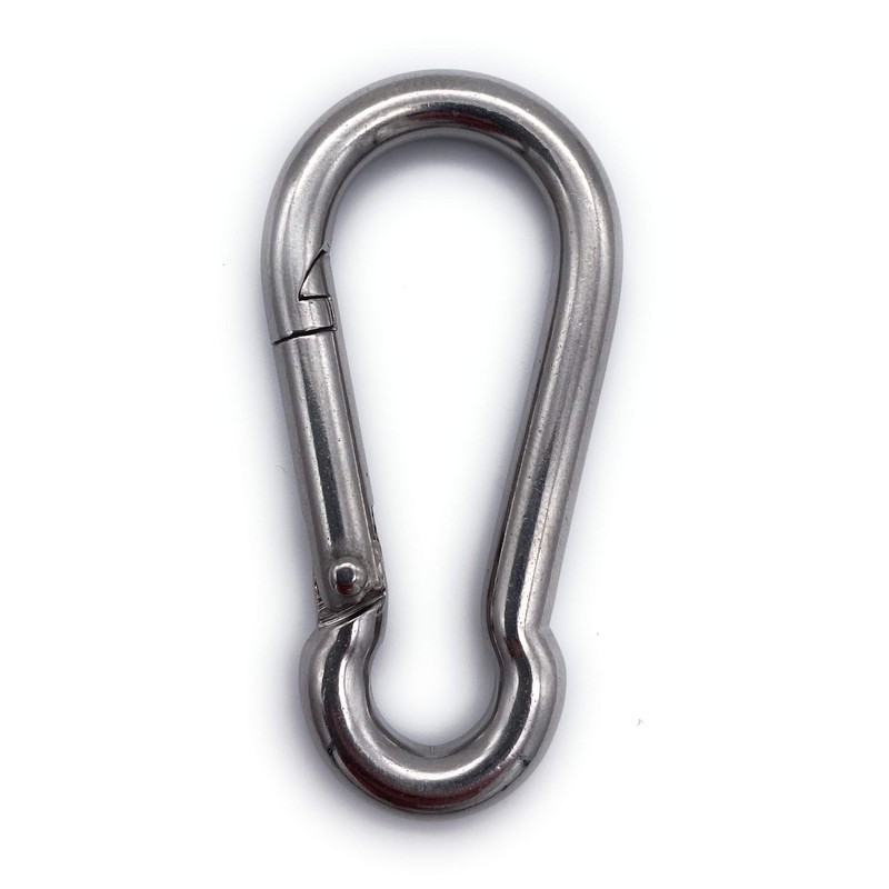 Pack of 5 Fire brigade snap hooks, painted black, load