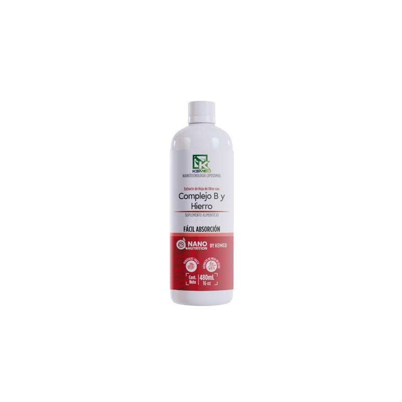 Complejo Hierro Extracto Hoja Olivo Suplemento Líquido Liposomal Alta Absorción
